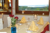 La vista del Lago di Garda dalla sala